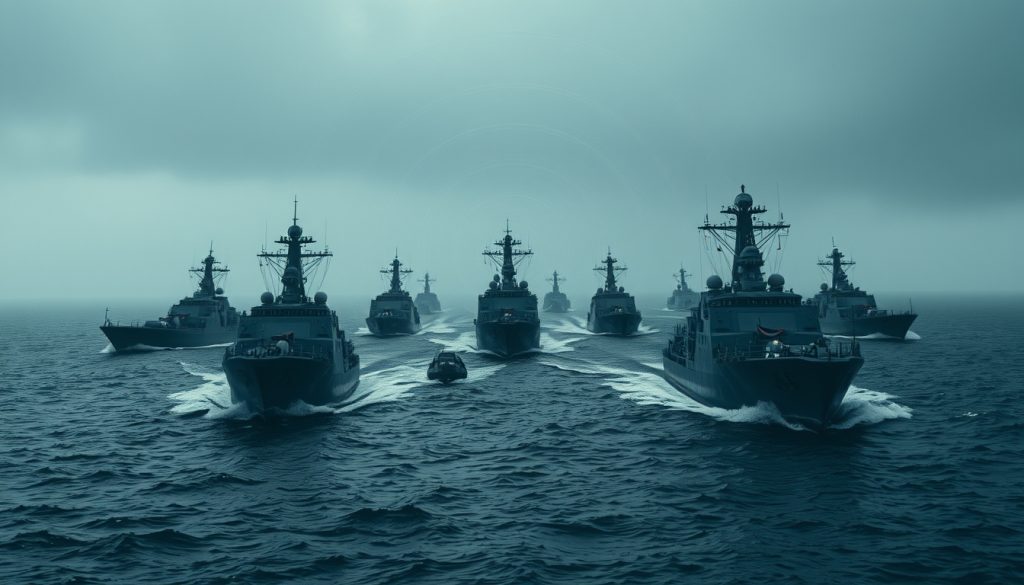 Hạm đội quân sự tiến đến ranh giới kiểm soát và bị chặn bởi hệ thống A2/AD