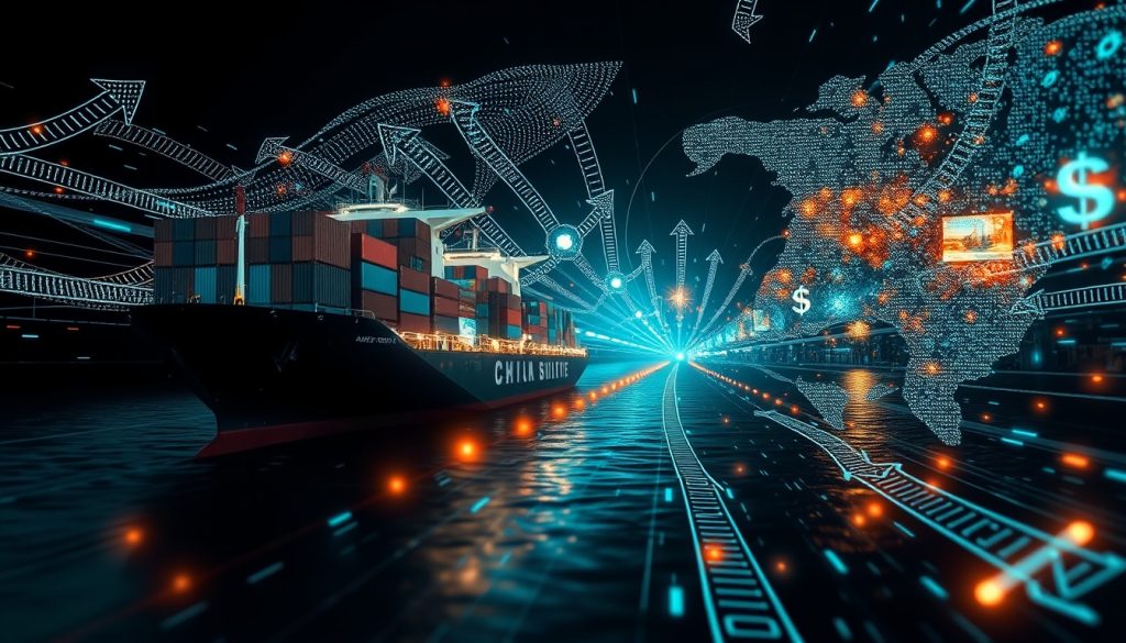 dòng chảy hàng hóa và dòng tiền toàn cầu trong chuỗi cung ứng logistics