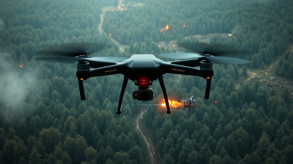 Drone chiến trường giúp phát hiện mục tiêu và giảm sương mù chiến tranh.