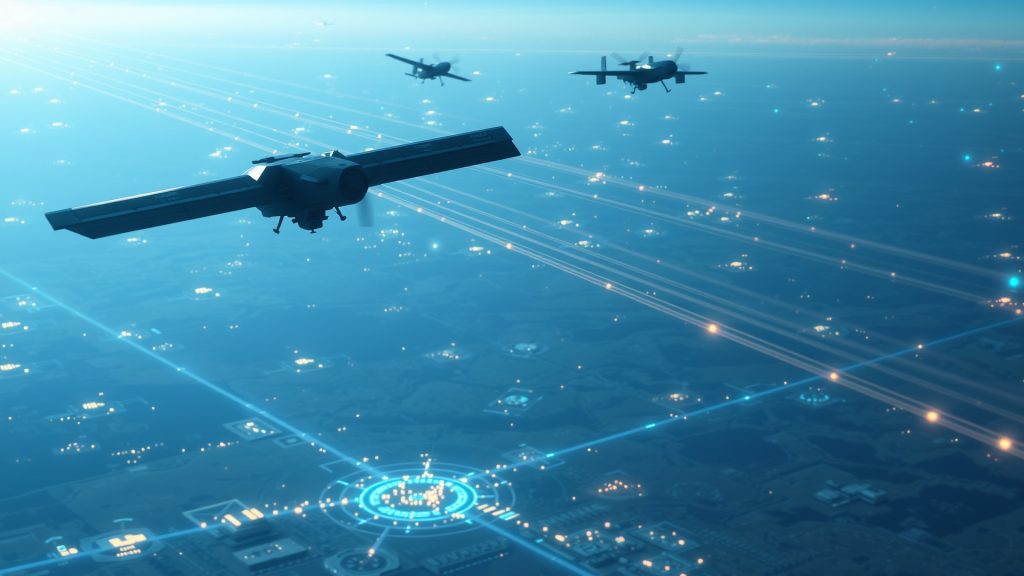 OODA Loop bước Observe sử dụng vệ tinh, radar và UAV để quan sát chiến trường