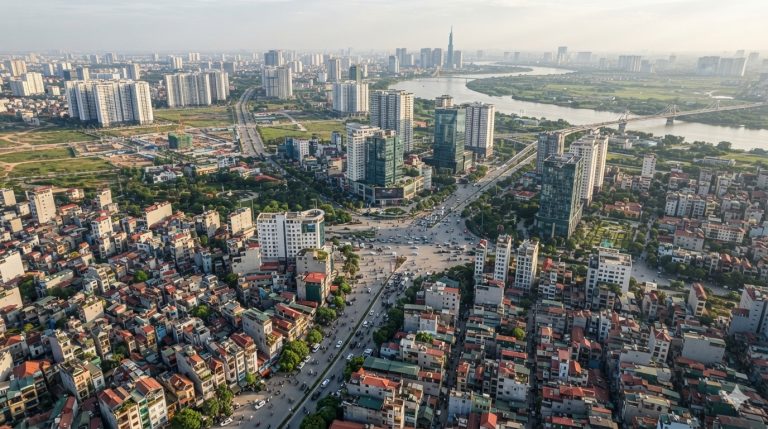 Hà Nội đang chảy về đâu khi các khu đô thị mới mở rộng và mạng lưới giao thông kết nối các trung tâm.