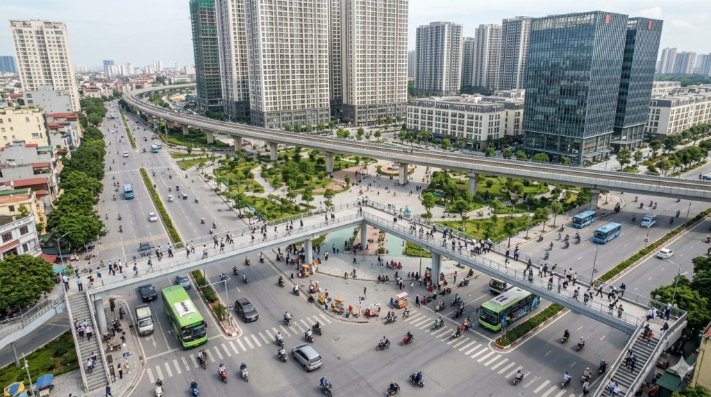 Khả năng tạo việc làm và kết nối quyết định vai trò của các cực đô thị Hà Nội