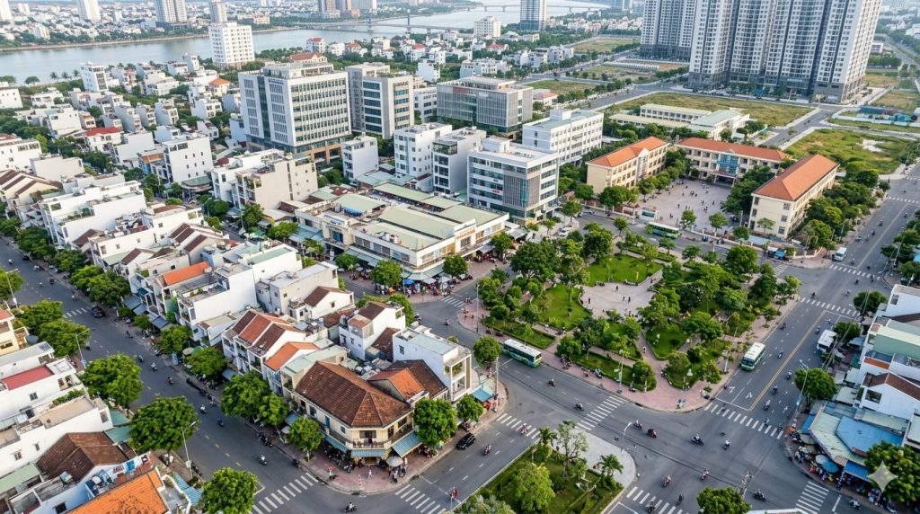 Đà Nẵng: Giải phẫu không gian đô thị qua quan hệ giữa khu dân cư, nơi làm việc, dịch vụ và mạng lưới giao thông.